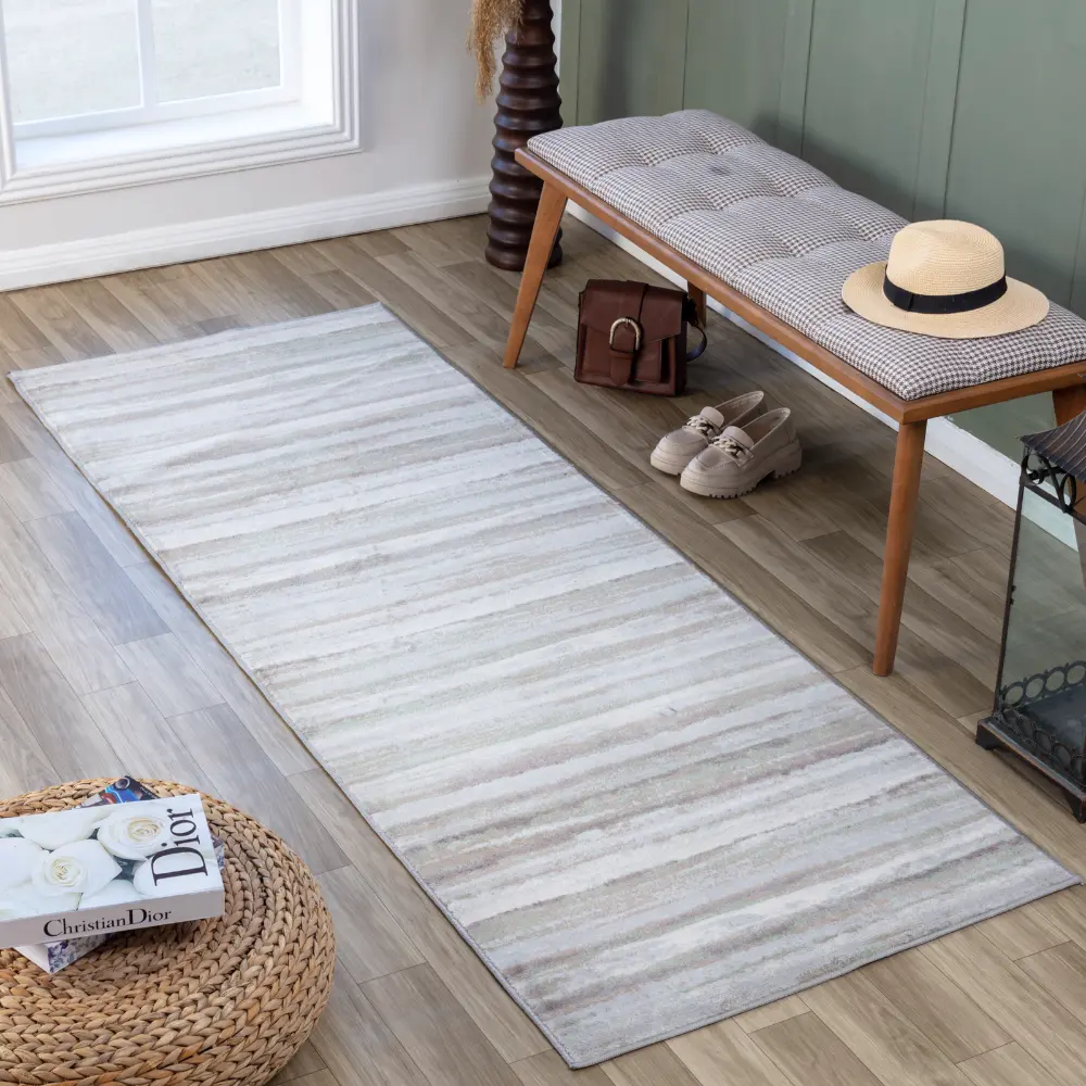 Pandora Scandi Modern Dark Brown Rug - Image 2