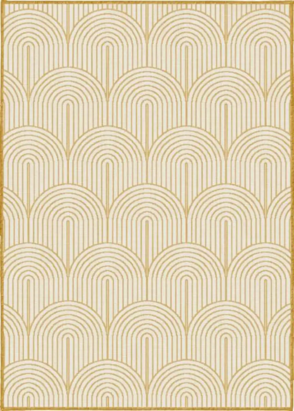Pangli Reversible Indoor Outdoor 105849 Ochre Rug - Image 3