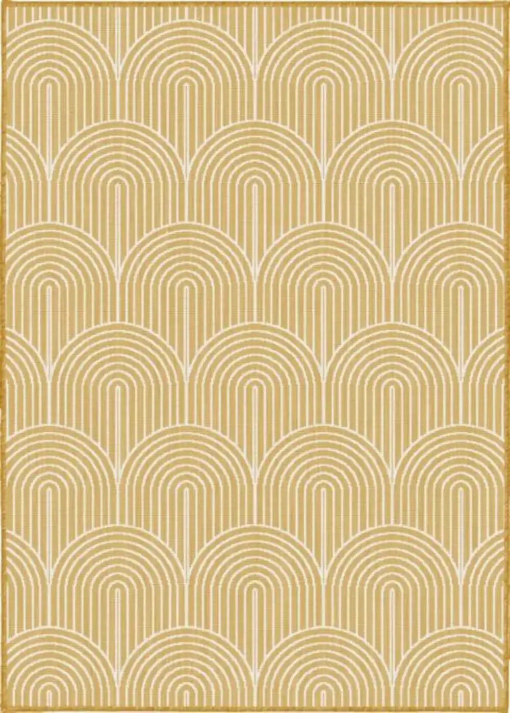 Pangli Reversible Indoor Outdoor 105849 Ochre Rug - Image 4