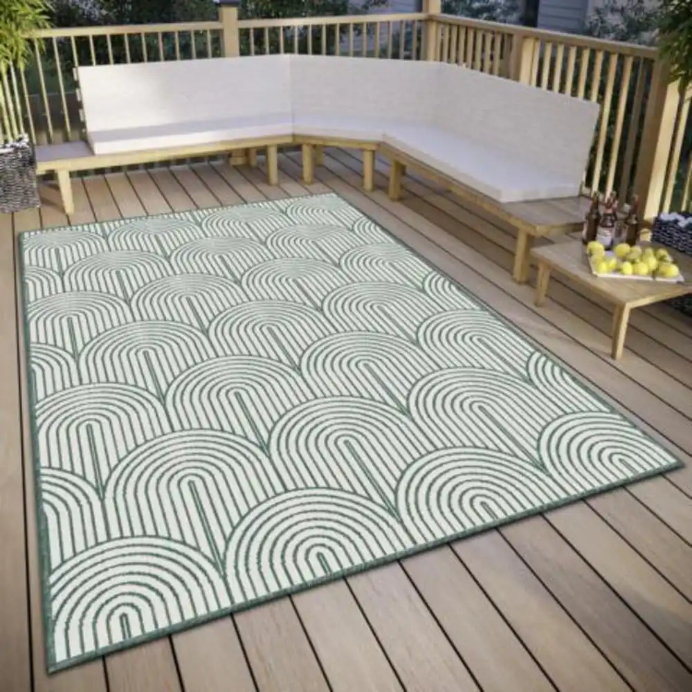 Pangli Reversible Indoor Outdoor 105853 Green Rug - Image 2