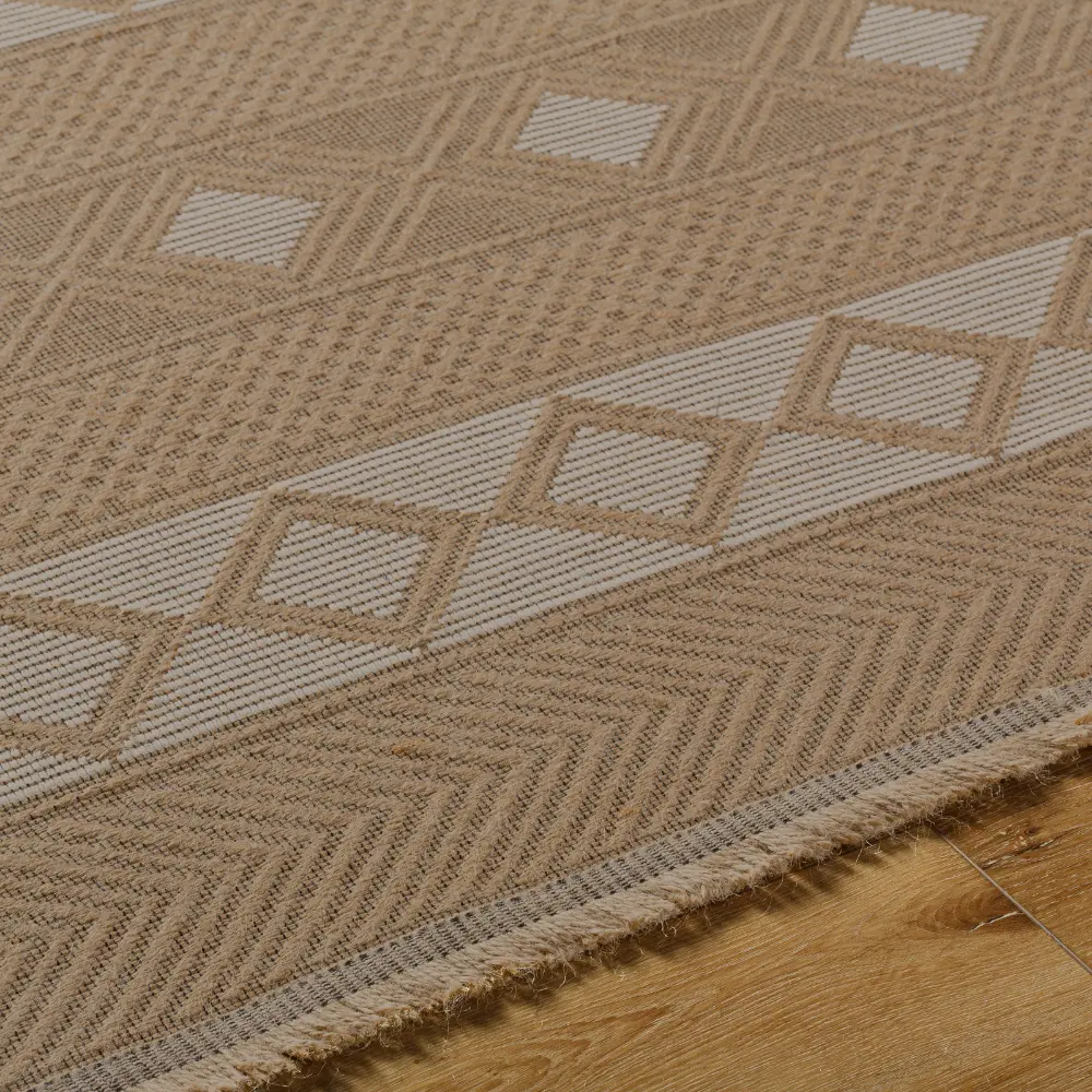 Parita Cottage Tan/Cream Machine Washable Jute Rug - Image 12
