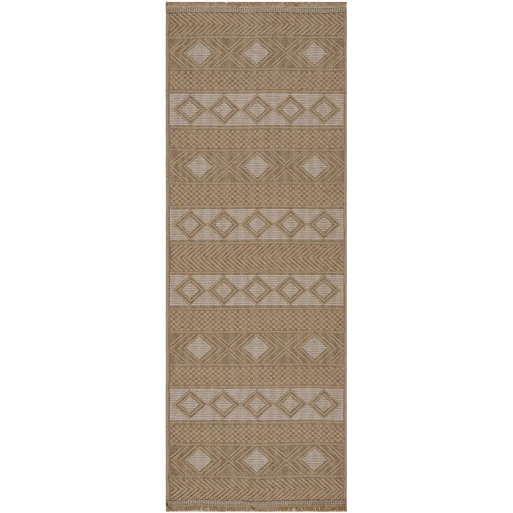 Parita Cottage Tan/Cream Machine Washable Jute Rug - Image 4