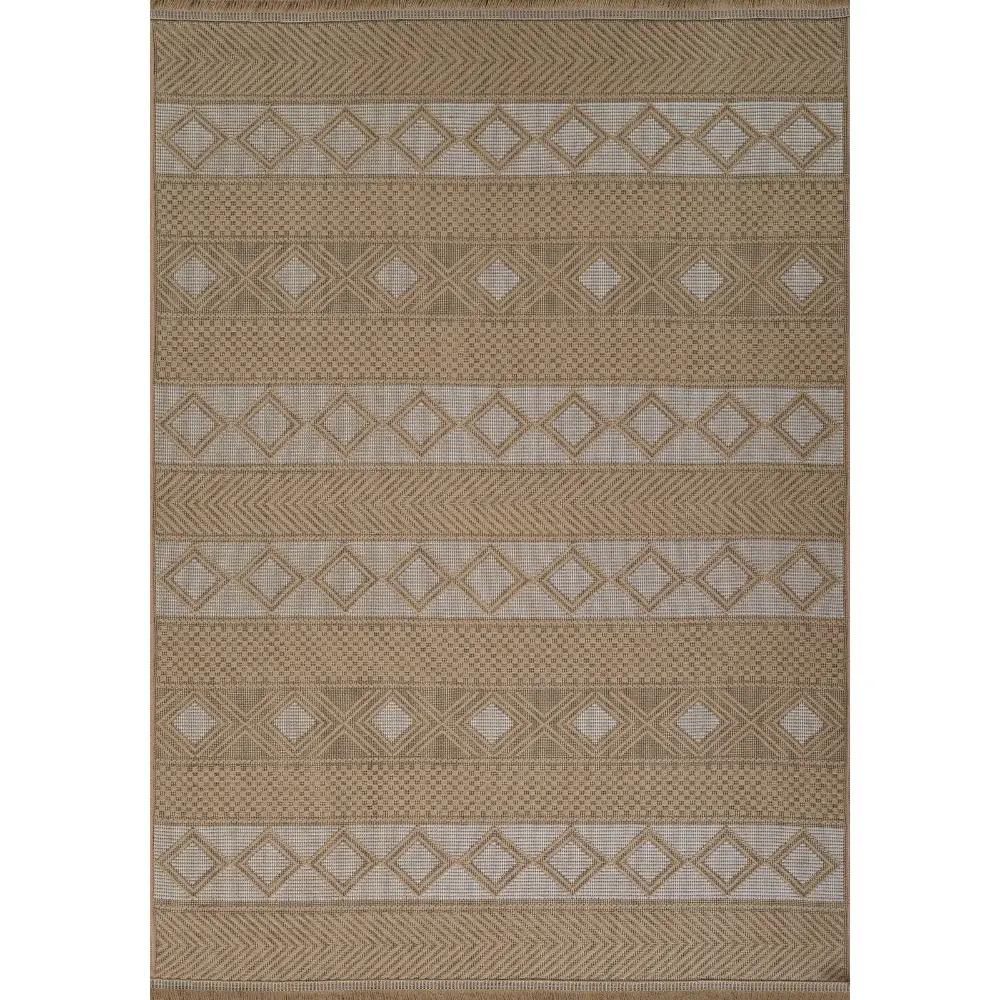 Parita Cottage Tan/Cream Machine Washable Jute Rug - Image 8