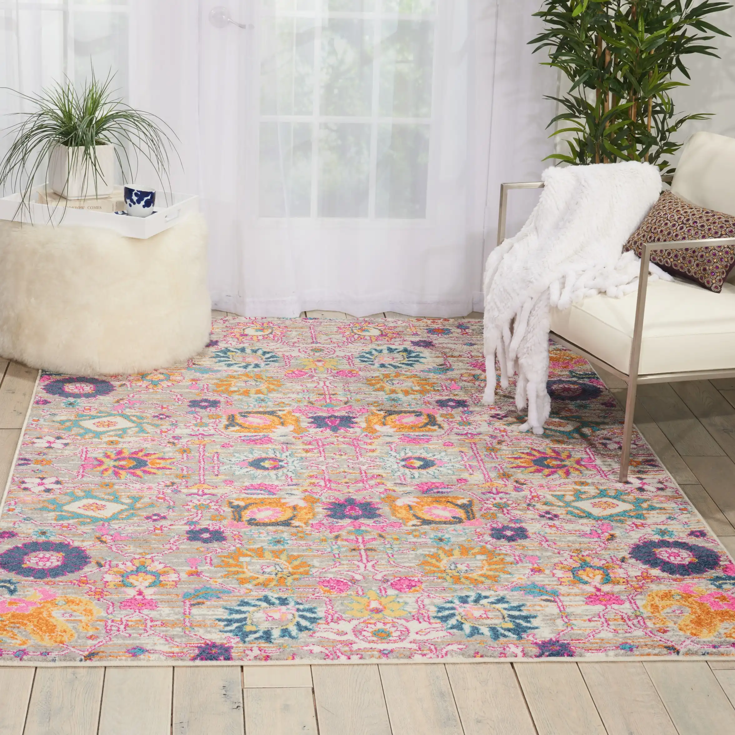 Passion Nourison PSN01 Silver Rug