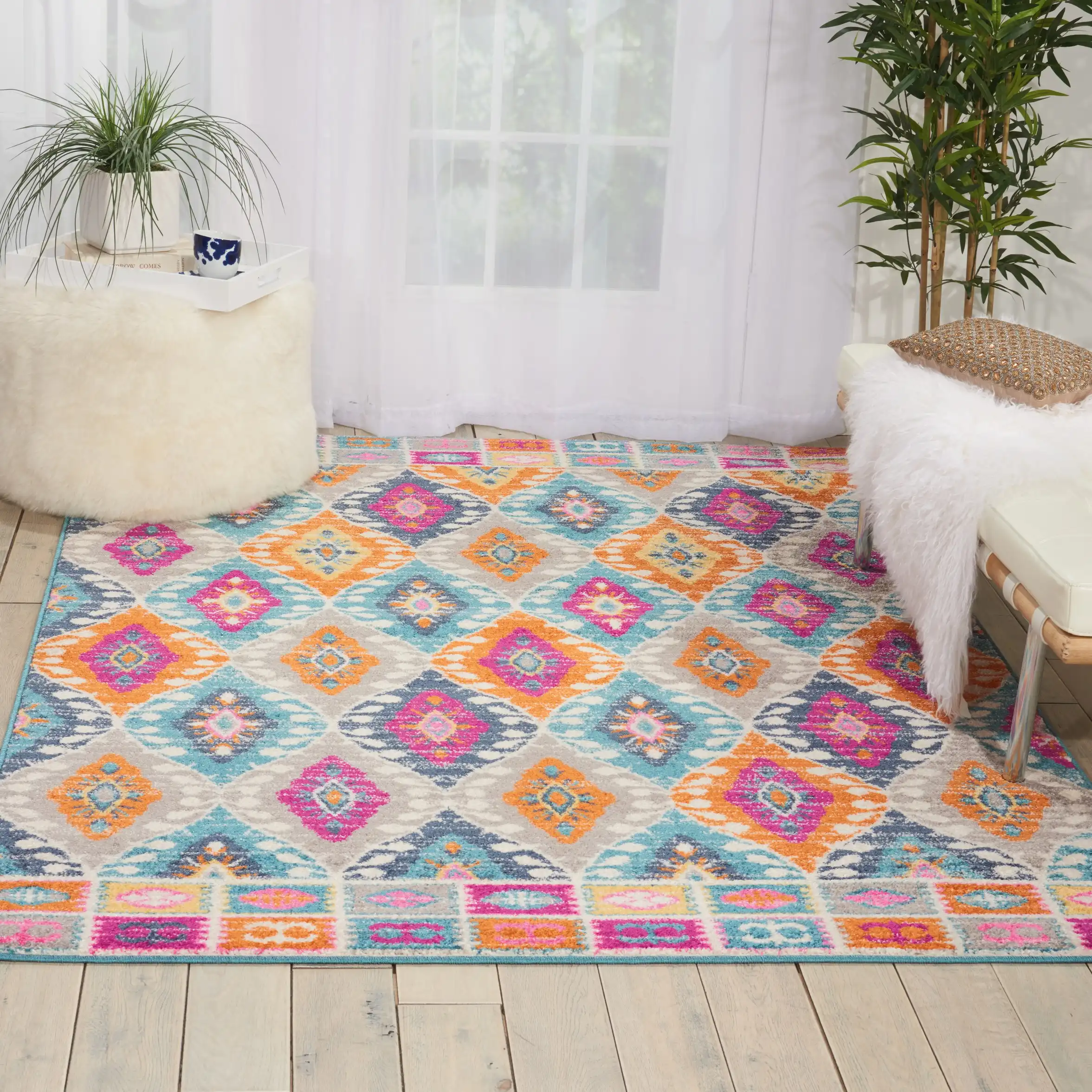 Passion Nourison PSN02 Multi Coloured Rug - Image 2