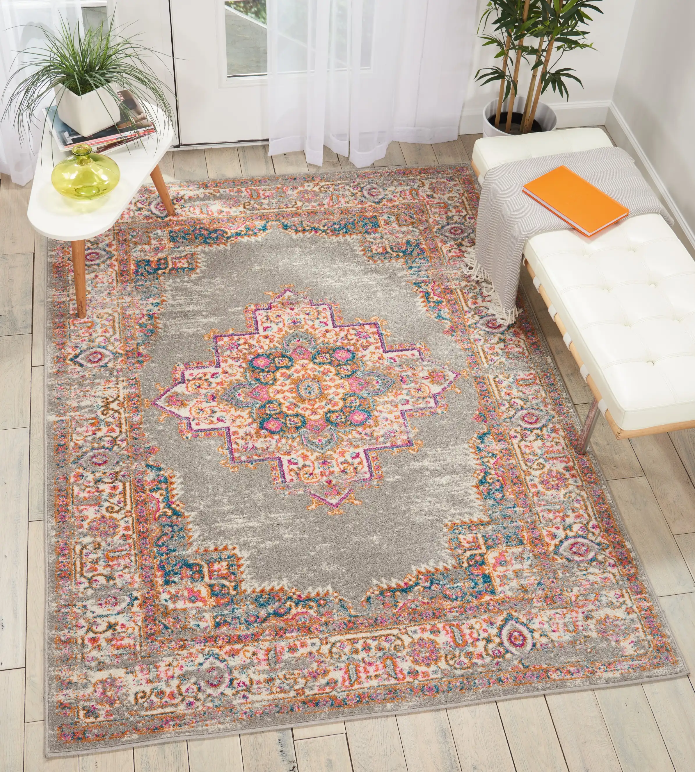 Passion Nourison PSN03 Grey Rug - Image 2
