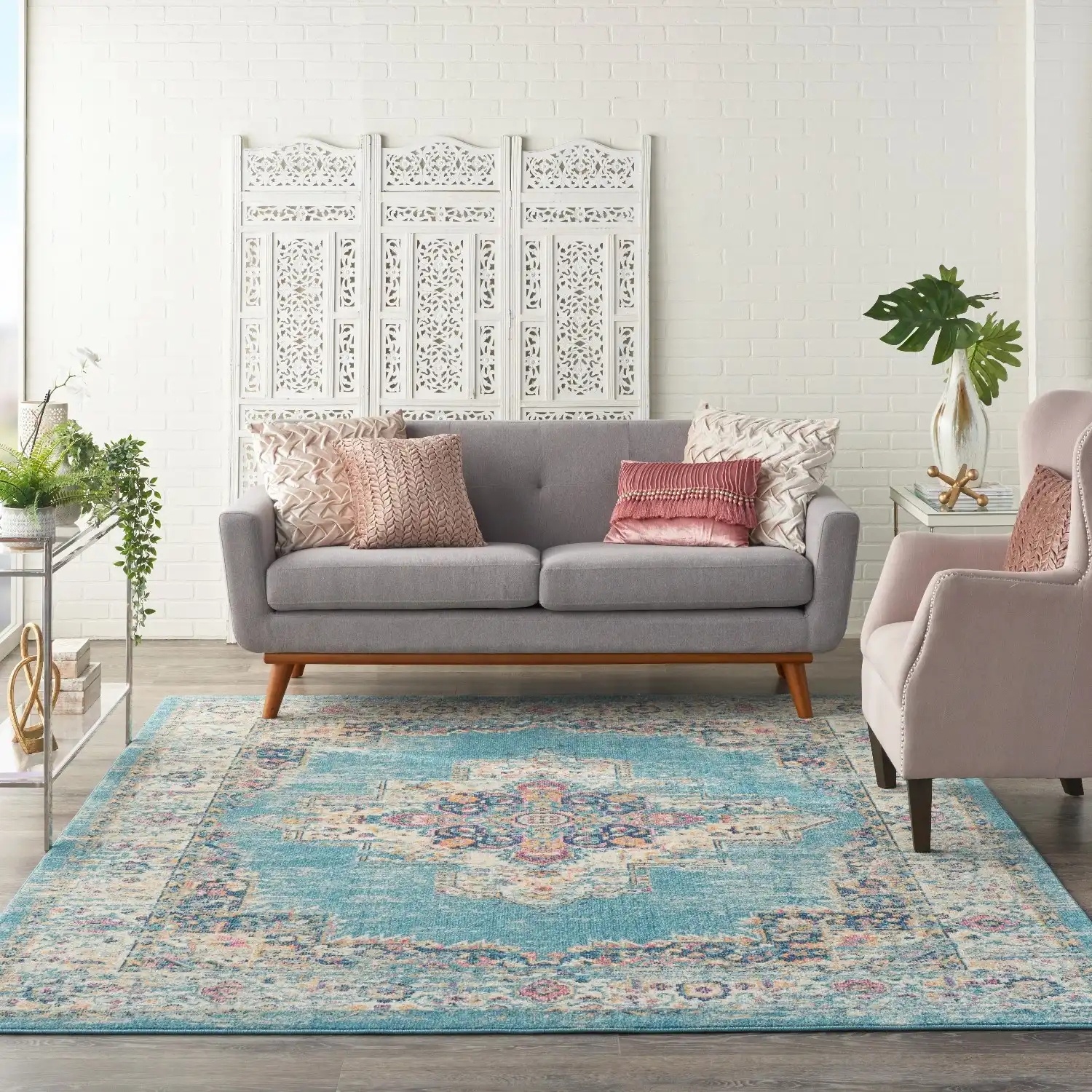 Passion Nourison PSN03 LTBLU Rug