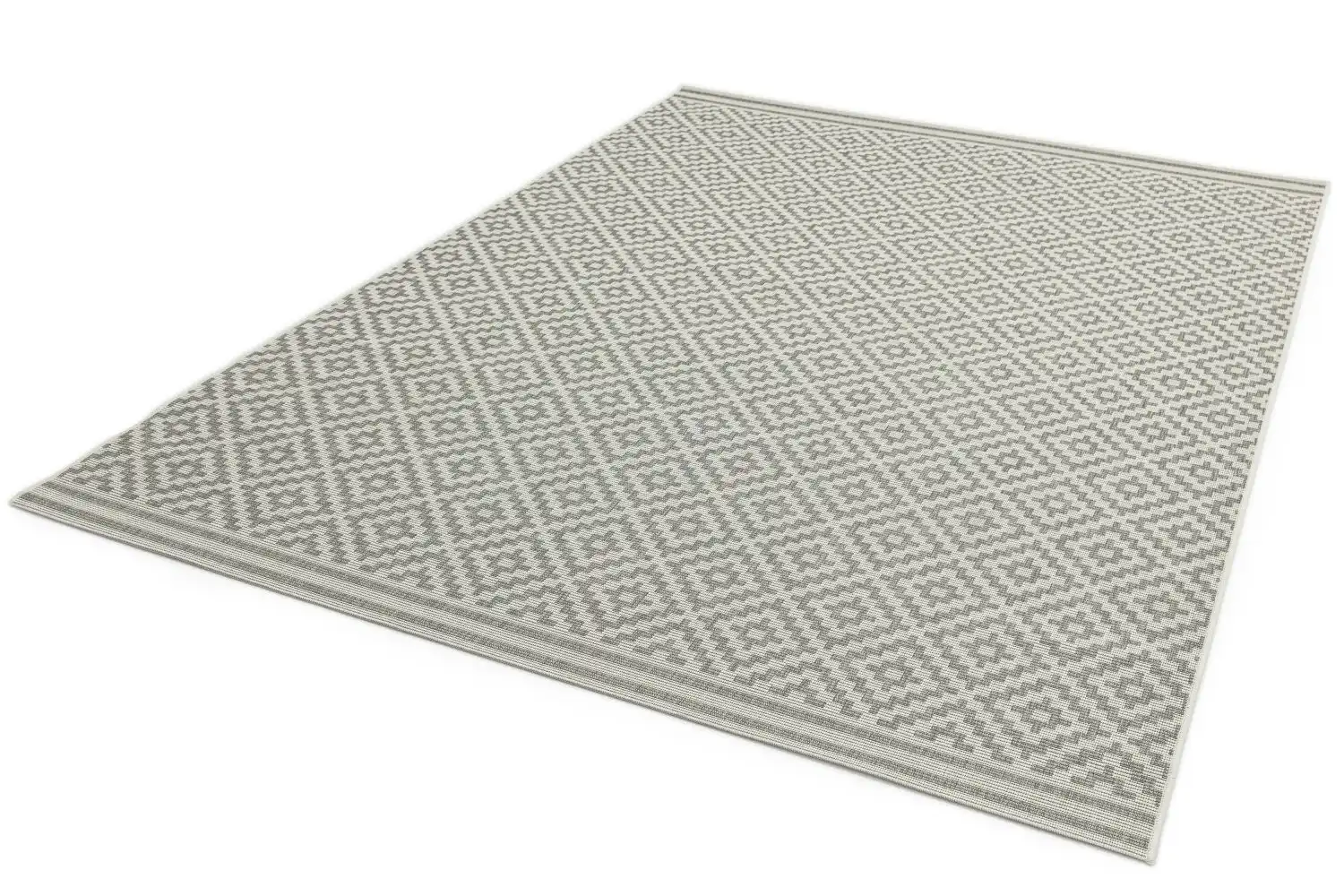 Patio 11 Diamond Grey Rug - Image 3