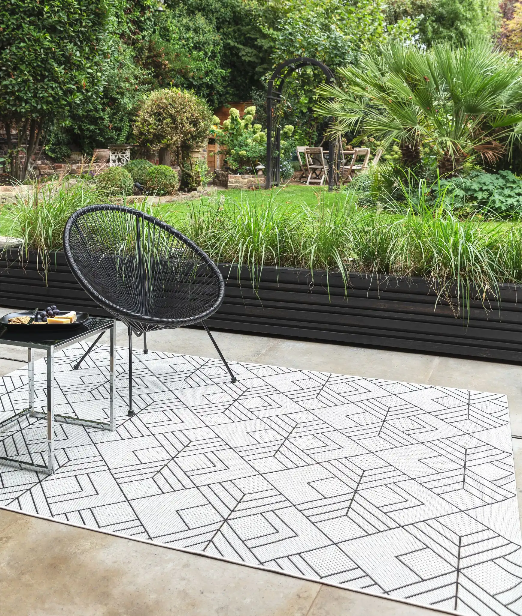 Patio Patio 16 Deco Ivory Rug