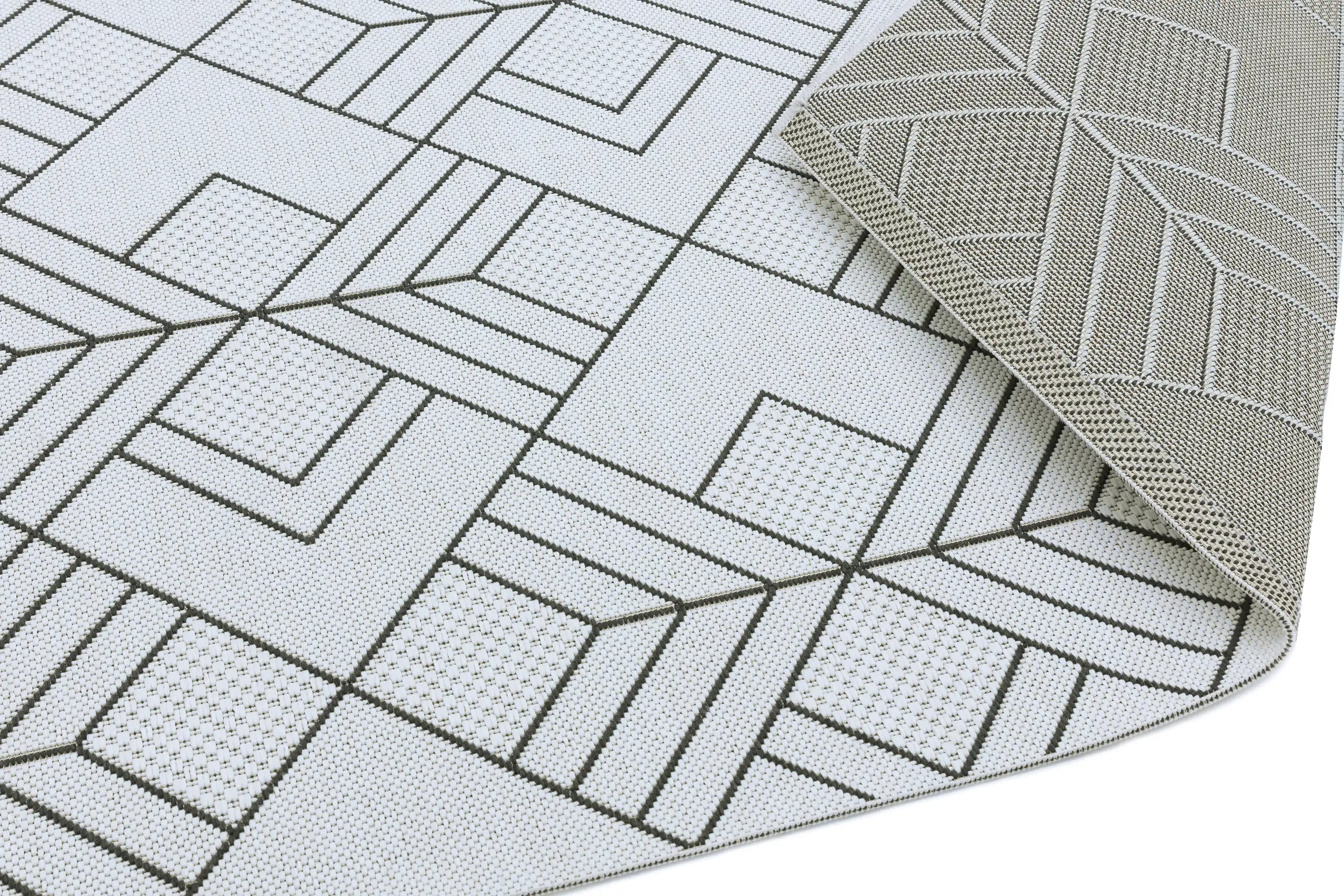 Patio Patio 16 Deco Ivory Rug - Image 3