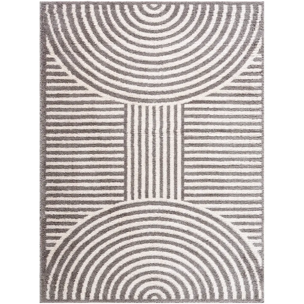 Pauline Machine Washable Modern Shaggy Charcoal Rug - Image 4