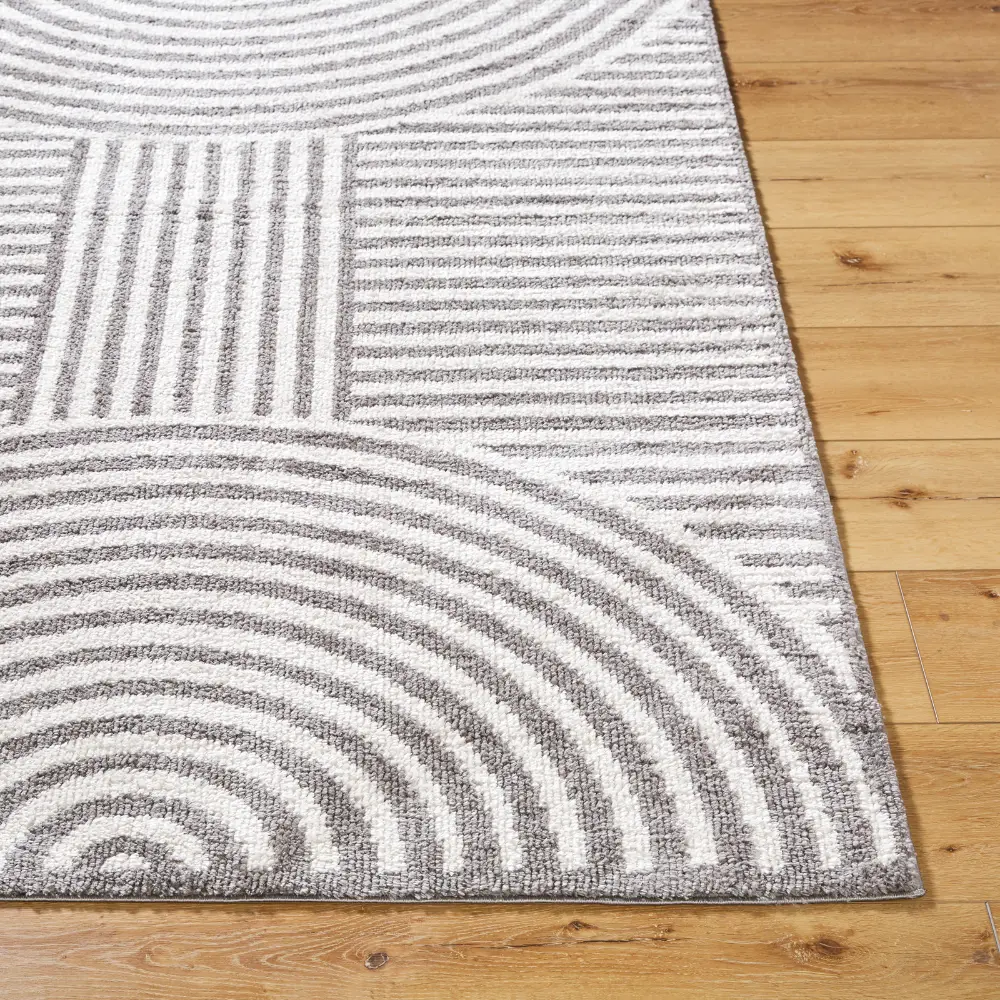 Pauline Machine Washable Modern Shaggy Charcoal Rug - Image 6