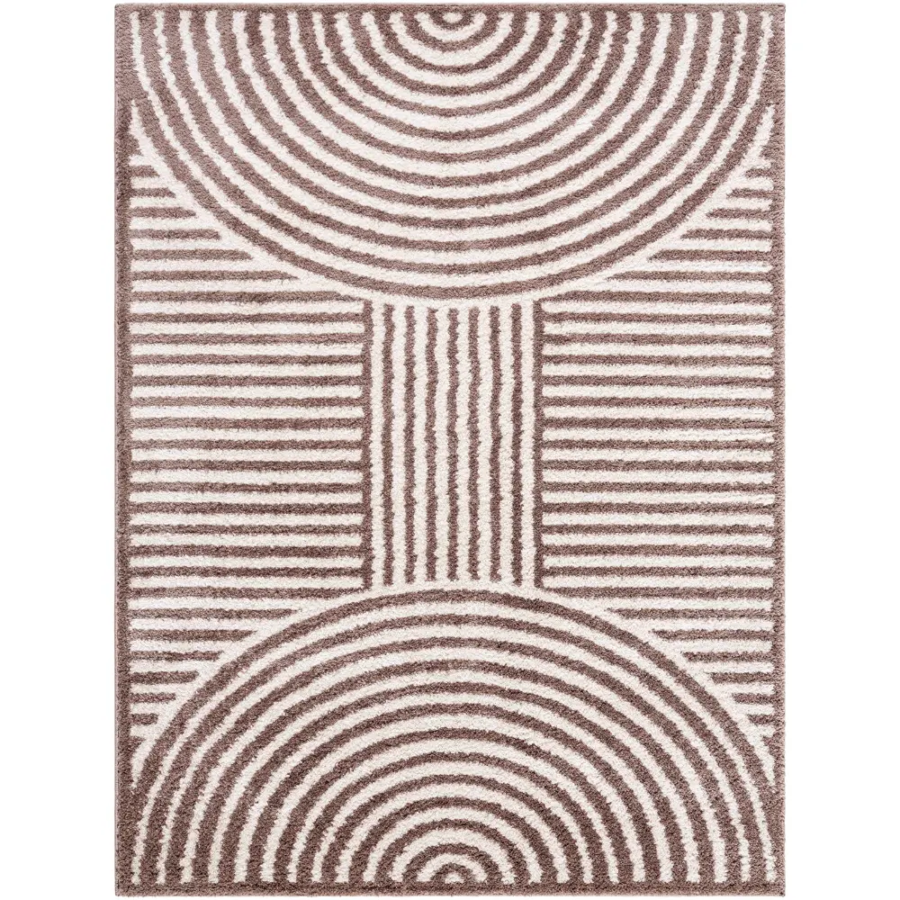 Pauline Machine Washable Modern Shaggy Dark Brown Rug - Image 6
