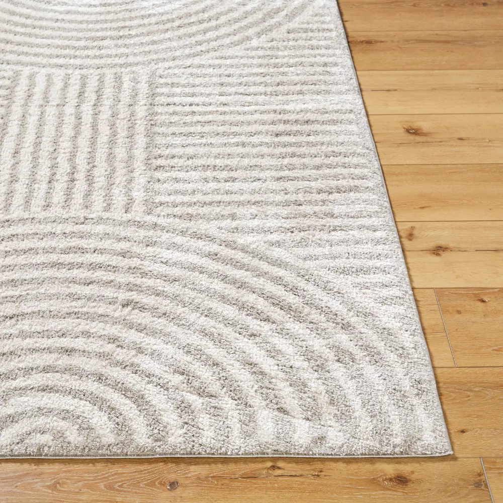 Pauline Machine Washable Modern Shaggy Medium Grey Rug - Image 4