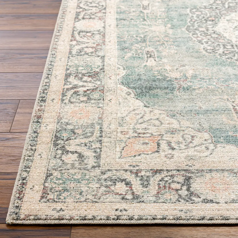 Marlene Becki Owens X Livabliss Vintage Oriental Boho Ivory/Slate Rug - Image 2