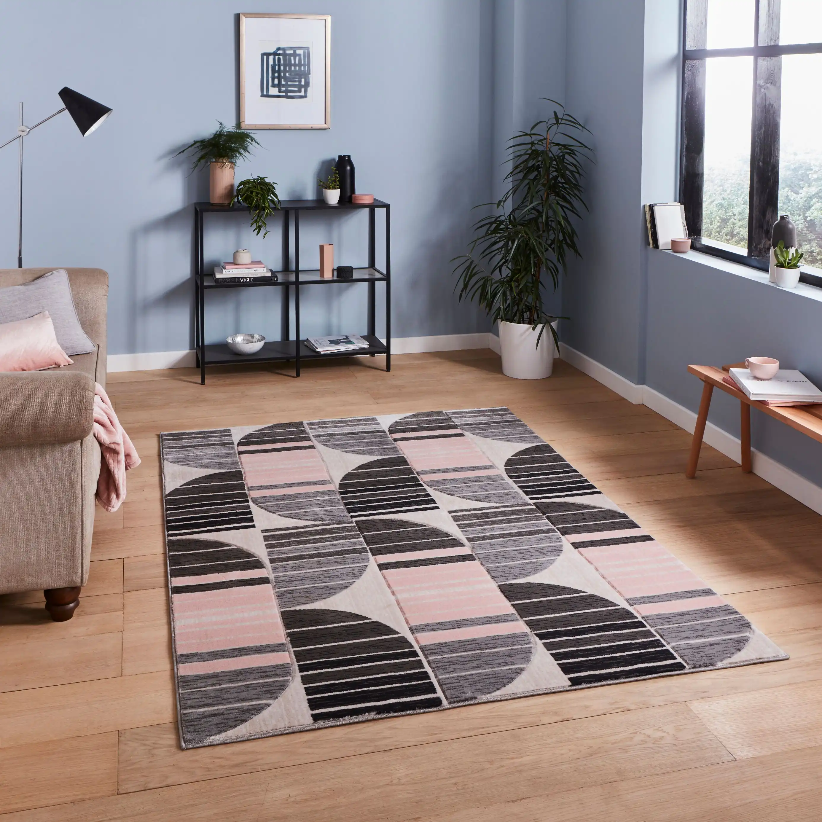 Pemboke HB33 Grey Rose Rug