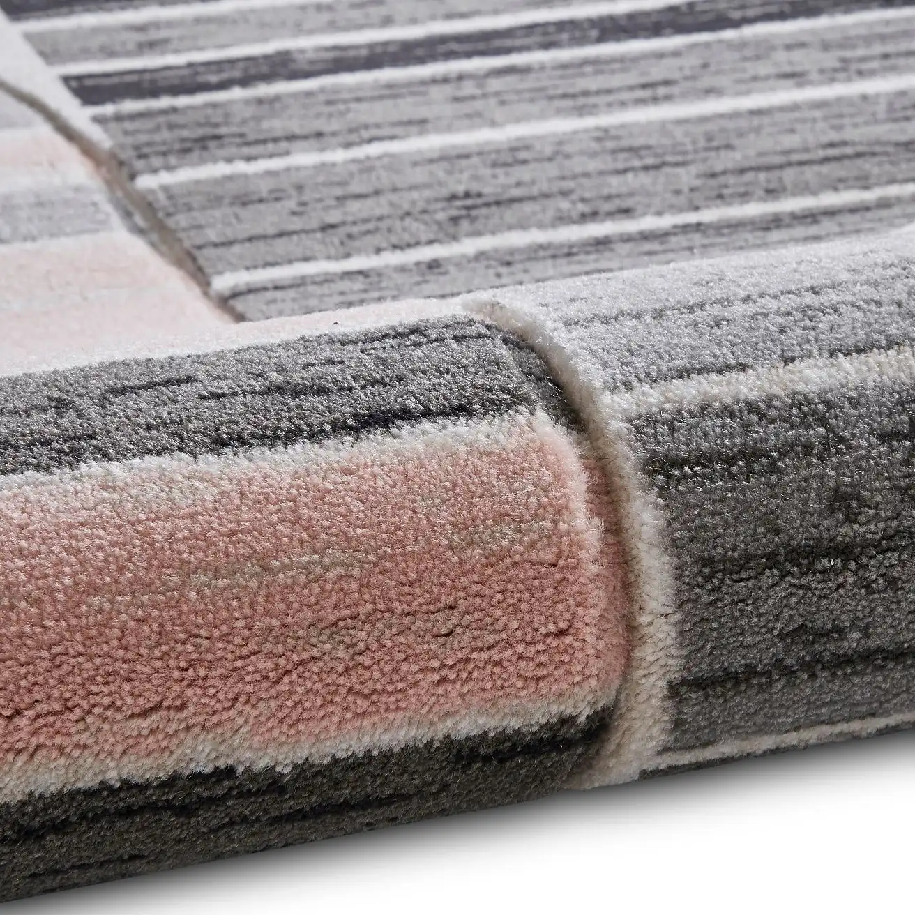 Pemboke HB33 Grey Rose Rug - Image 3