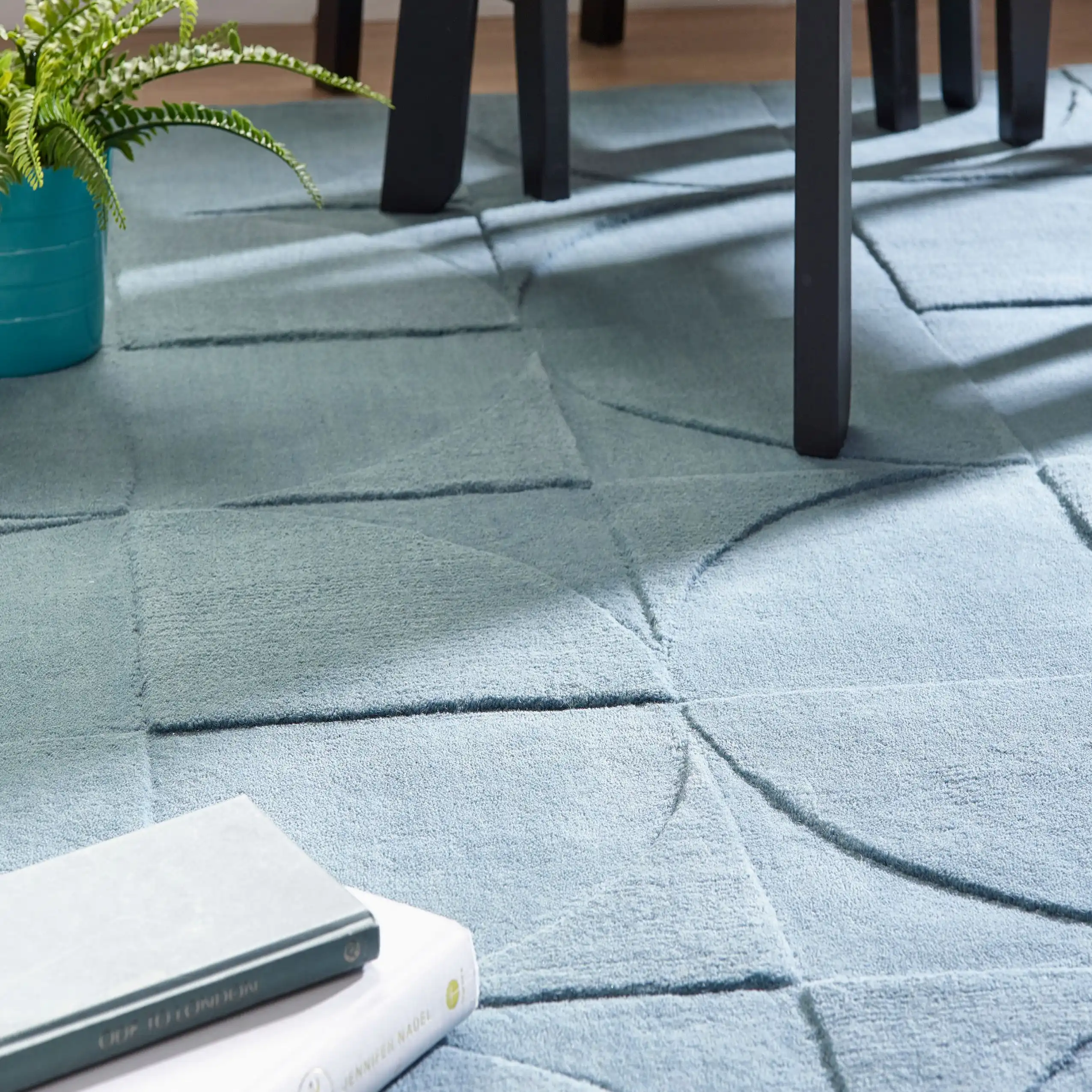 Penny Steel Blue Rug - Image 3