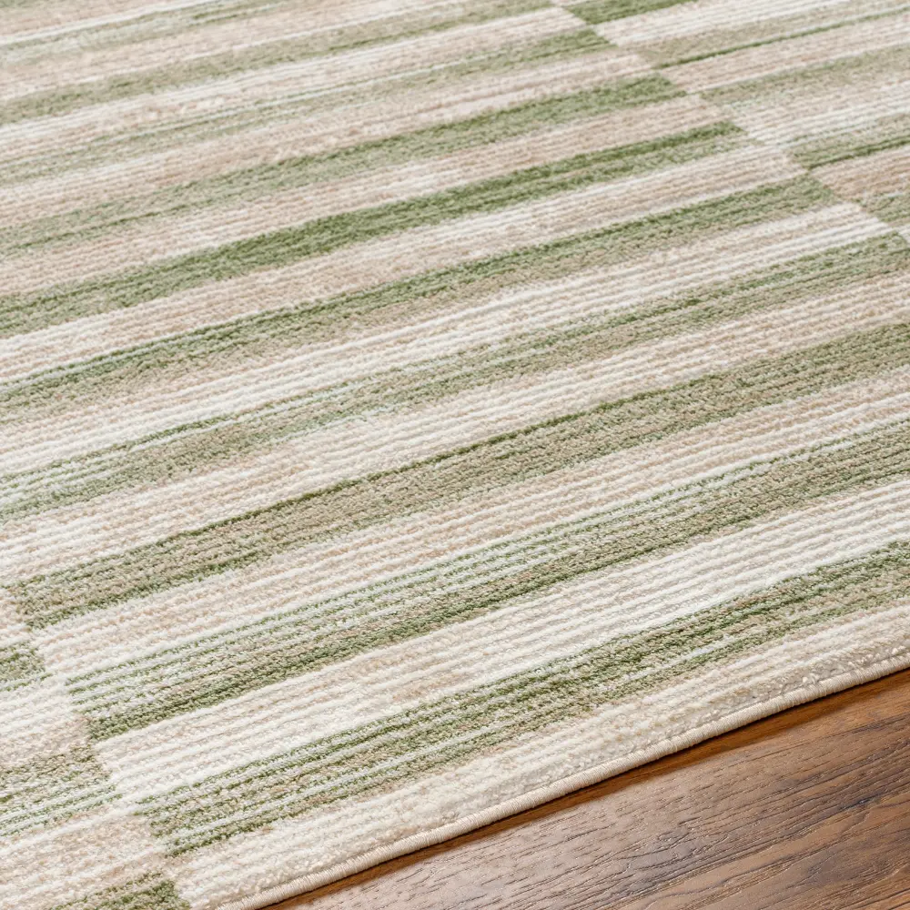 Perla Scandi Modern Moss/Beige Rug - Image 6