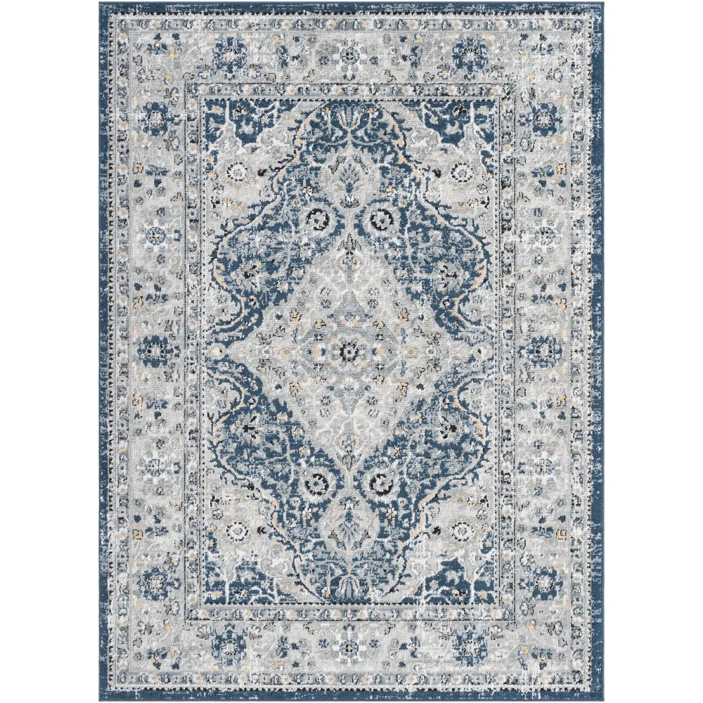 Petra Vintage Oriental Boho Navy Rug - Image 3