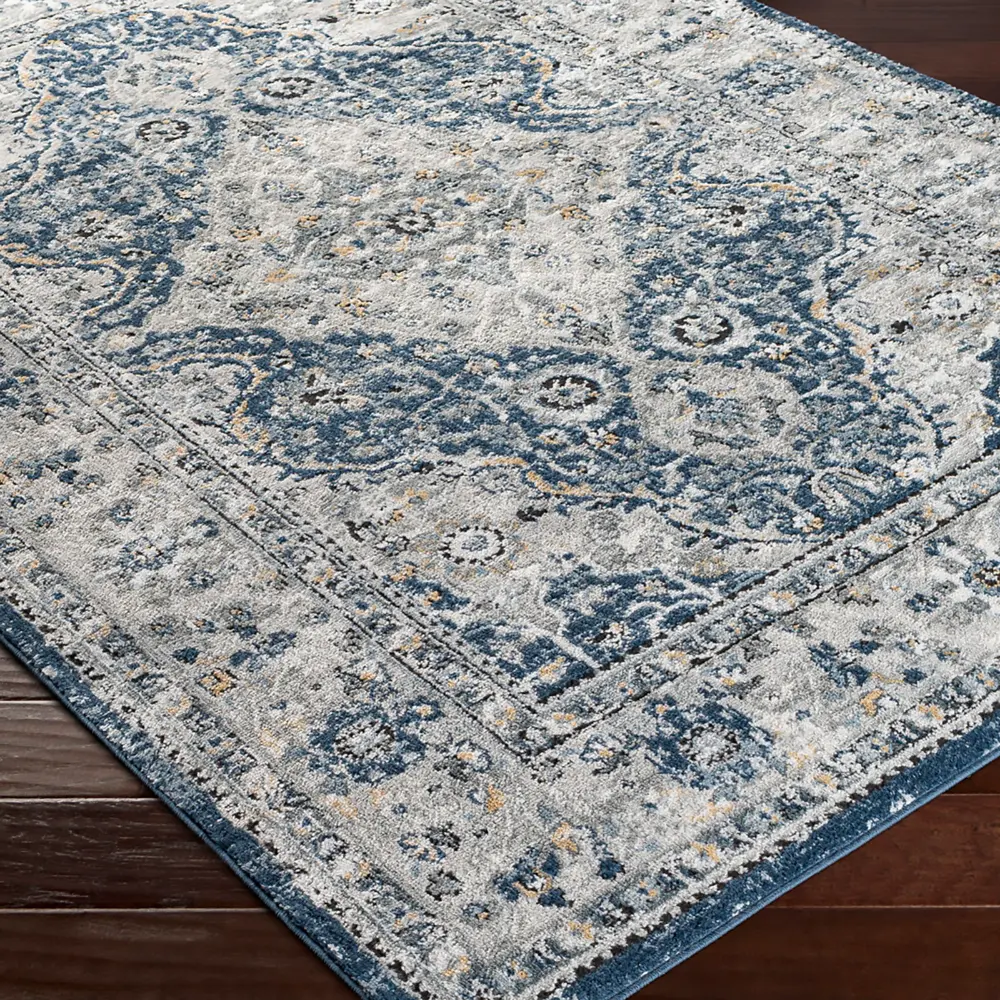 Petra Vintage Oriental Boho Navy Rug - Image 4