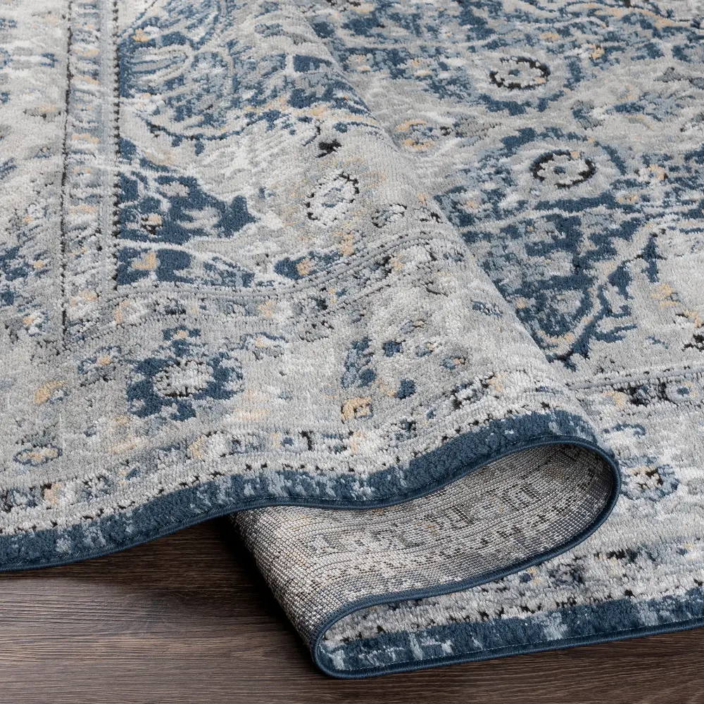 Petra Vintage Oriental Boho Navy Rug - Image 5