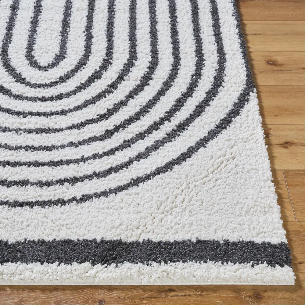 Pihu Shaggy Global Plush Pile Medium Grey Rug - Image 10