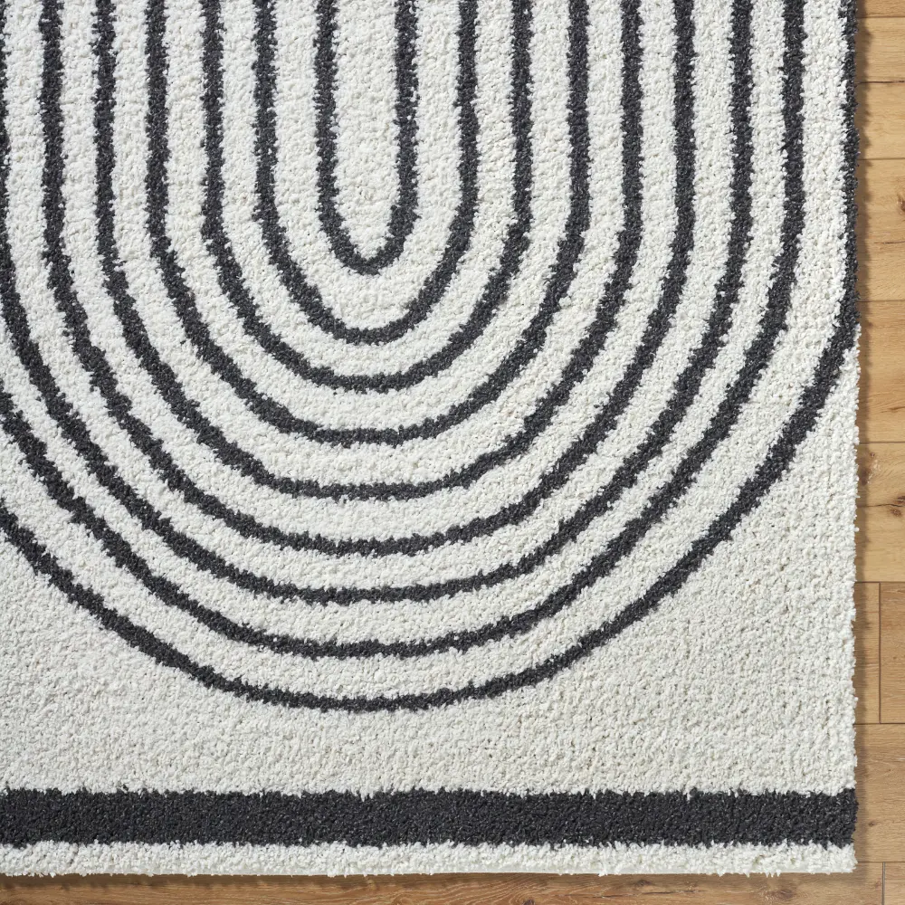 Pihu Shaggy Global Plush Pile Medium Grey Rug - Image 11