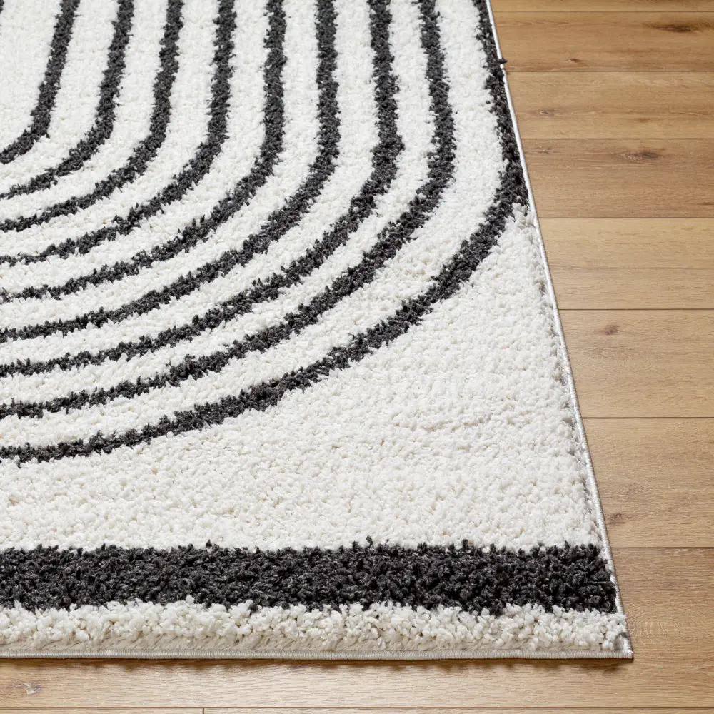 Pihu Shaggy Global Plush Pile Medium Grey Rug - Image 7