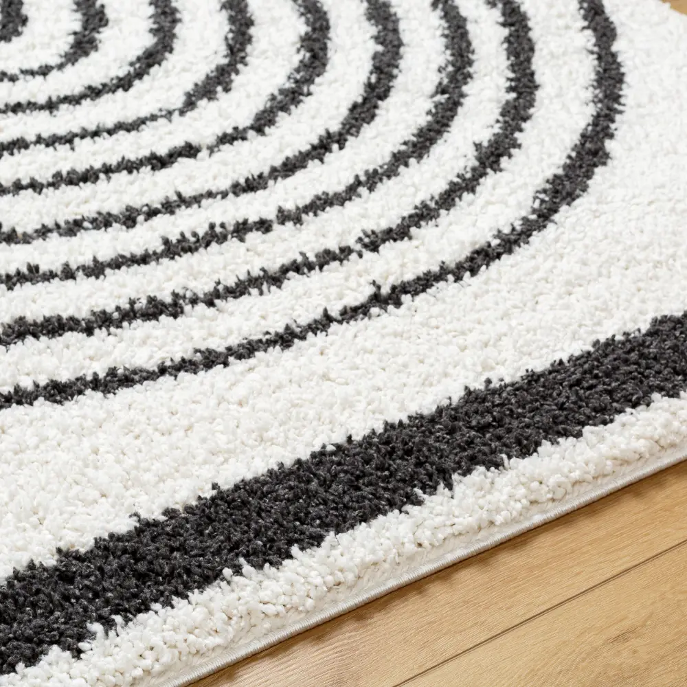 Pihu Shaggy Global Plush Pile Medium Grey Rug - Image 8
