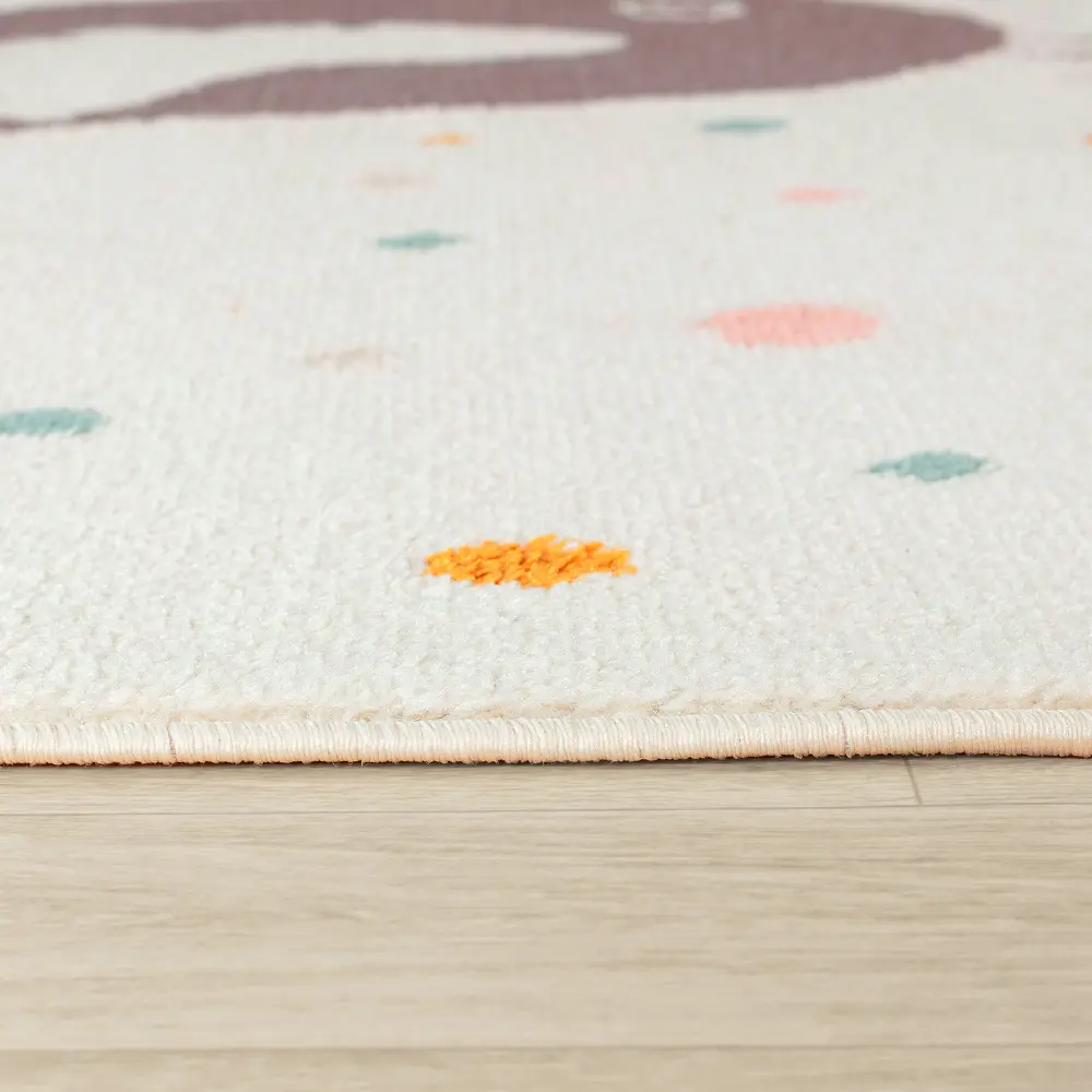 Pioupiou Kids Modern Yellow/Blue/Brown Bedroom Rug - Image 11