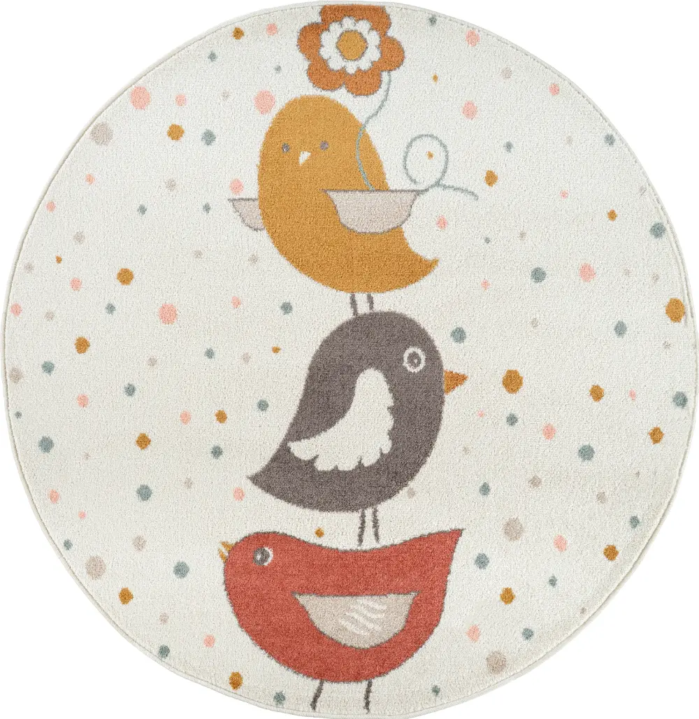 Pioupiou Kids Modern Yellow/Blue/Brown Bedroom Rug - Image 8