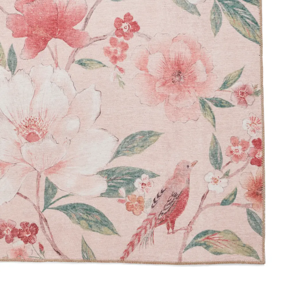 Catherine Lansfield Pippa Floral Blush - Washable - Image 3