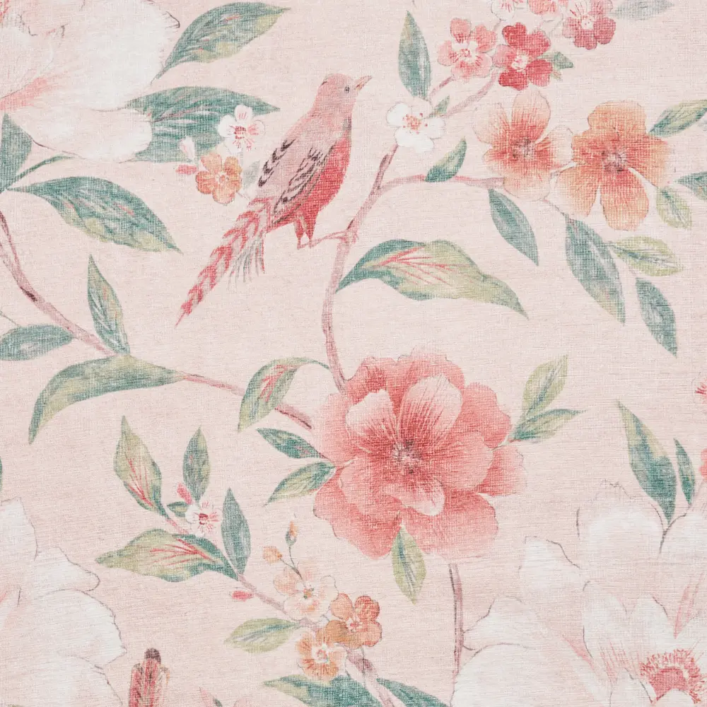 Catherine Lansfield Pippa Floral Blush - Washable - Image 4