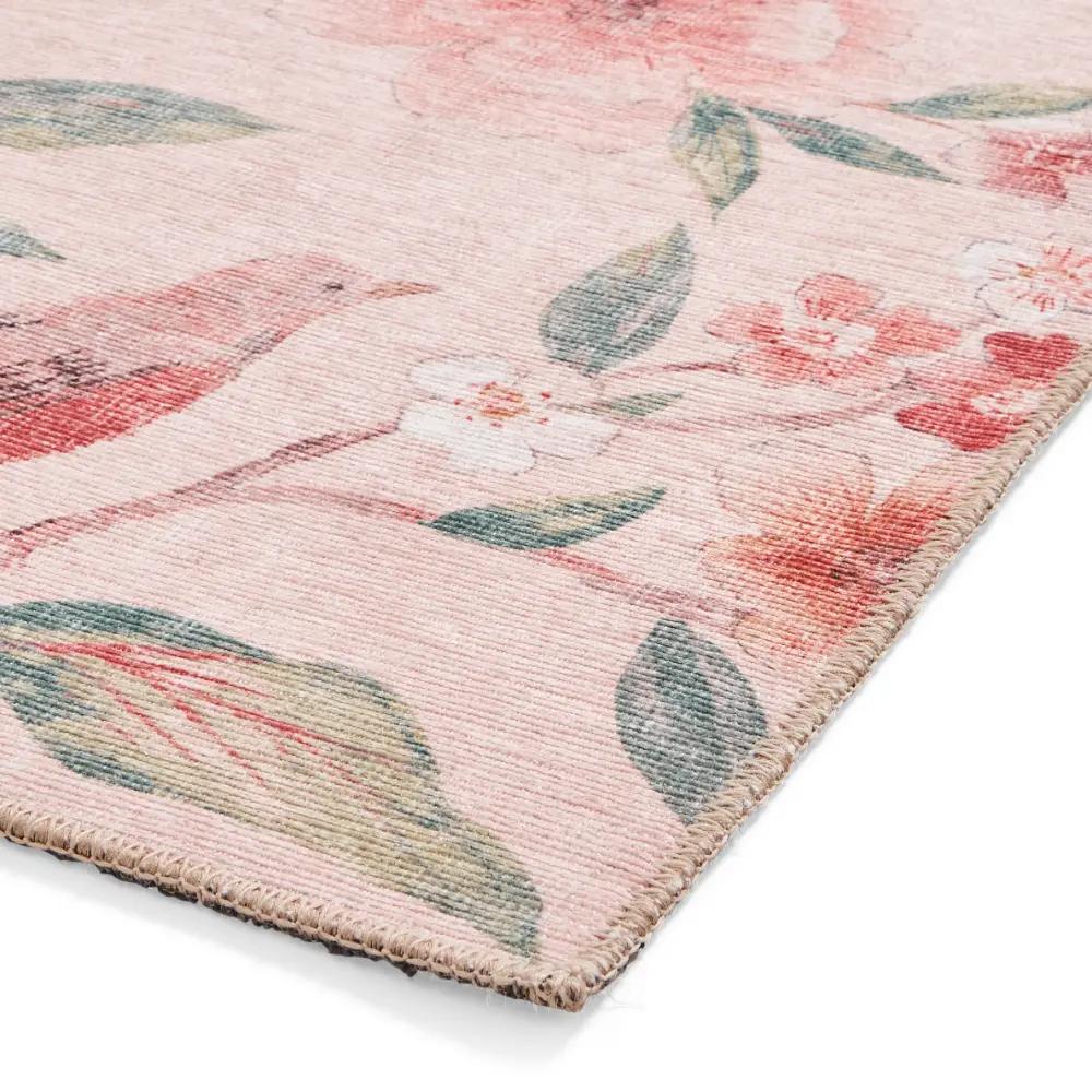 Catherine Lansfield Pippa Floral Blush - Washable - Image 5