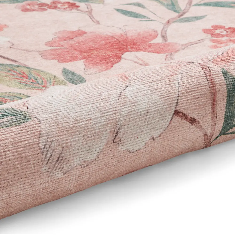 Catherine Lansfield Pippa Floral Blush - Washable - Image 7