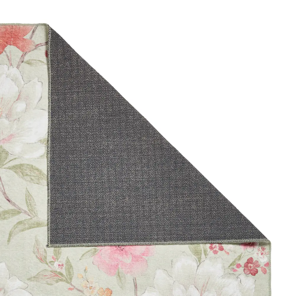 Catherine Lansfield Pippa Floral Sage Green - Washable - Image 3