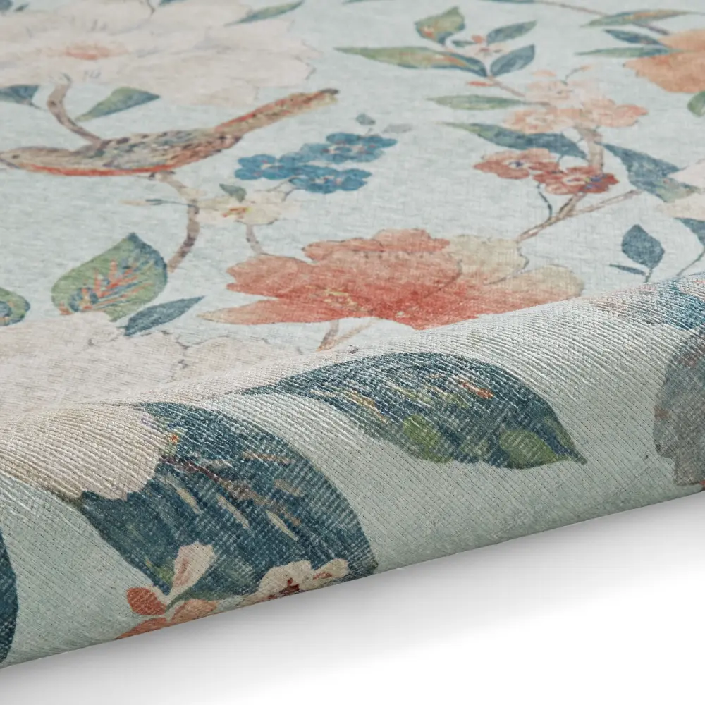 Catherine Lansfield Pippa Floral Blue - Washable - Image 7