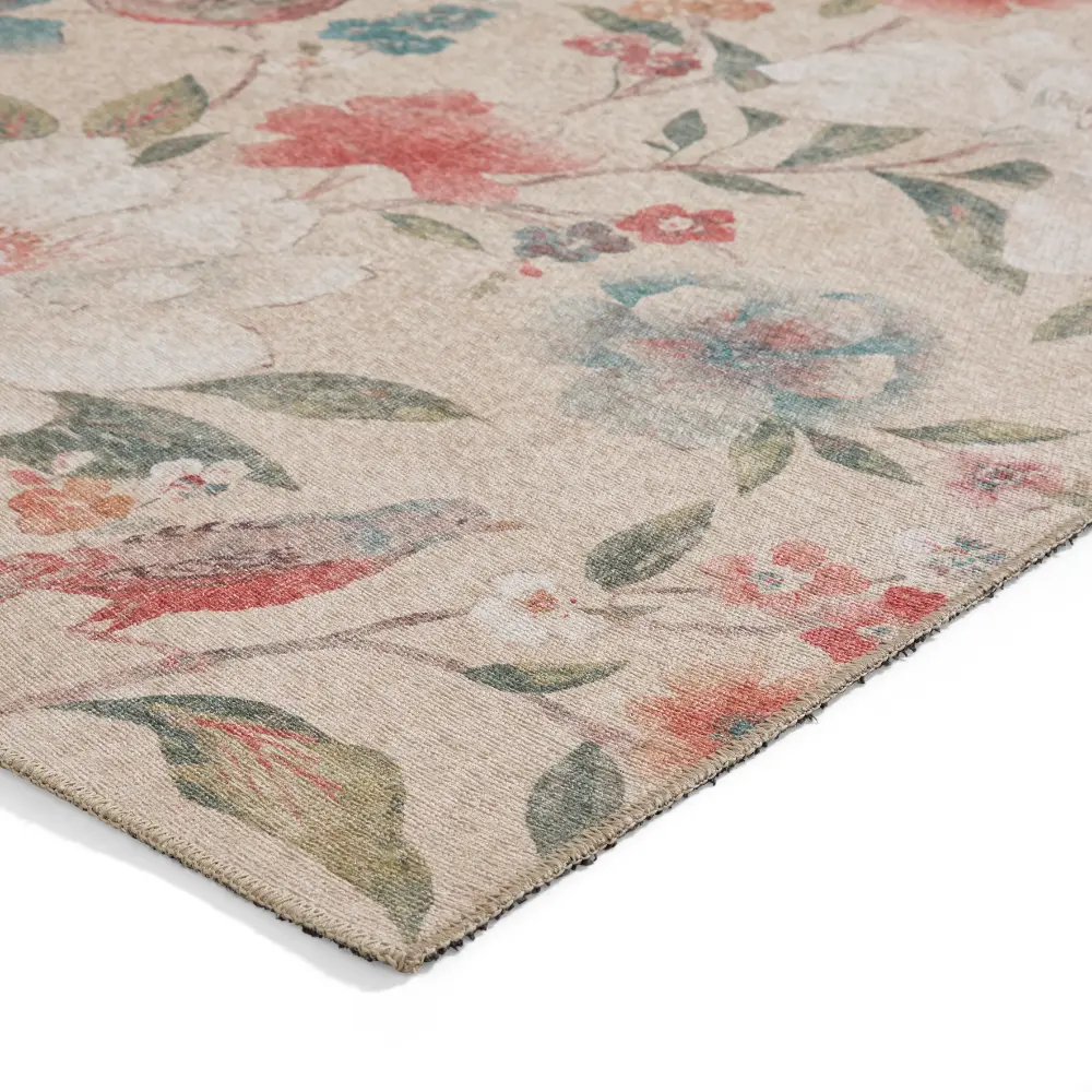 Catherine Lansfield Pippa Floral Natural - Washable - Image 8
