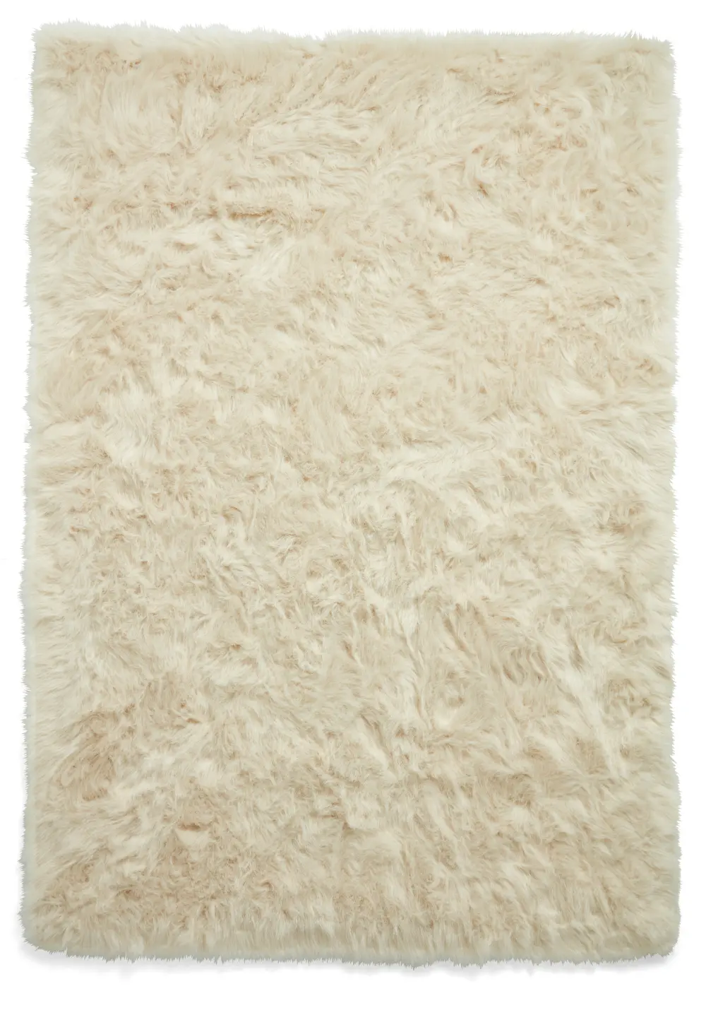 Polar Plush Beige Soft Shaggy Rug - Image 4
