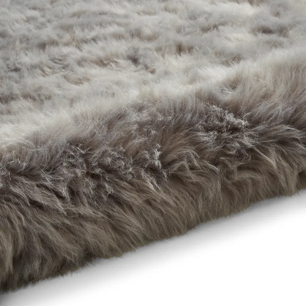 Polar Plush Grey Soft Shaggy Rug - Image 9