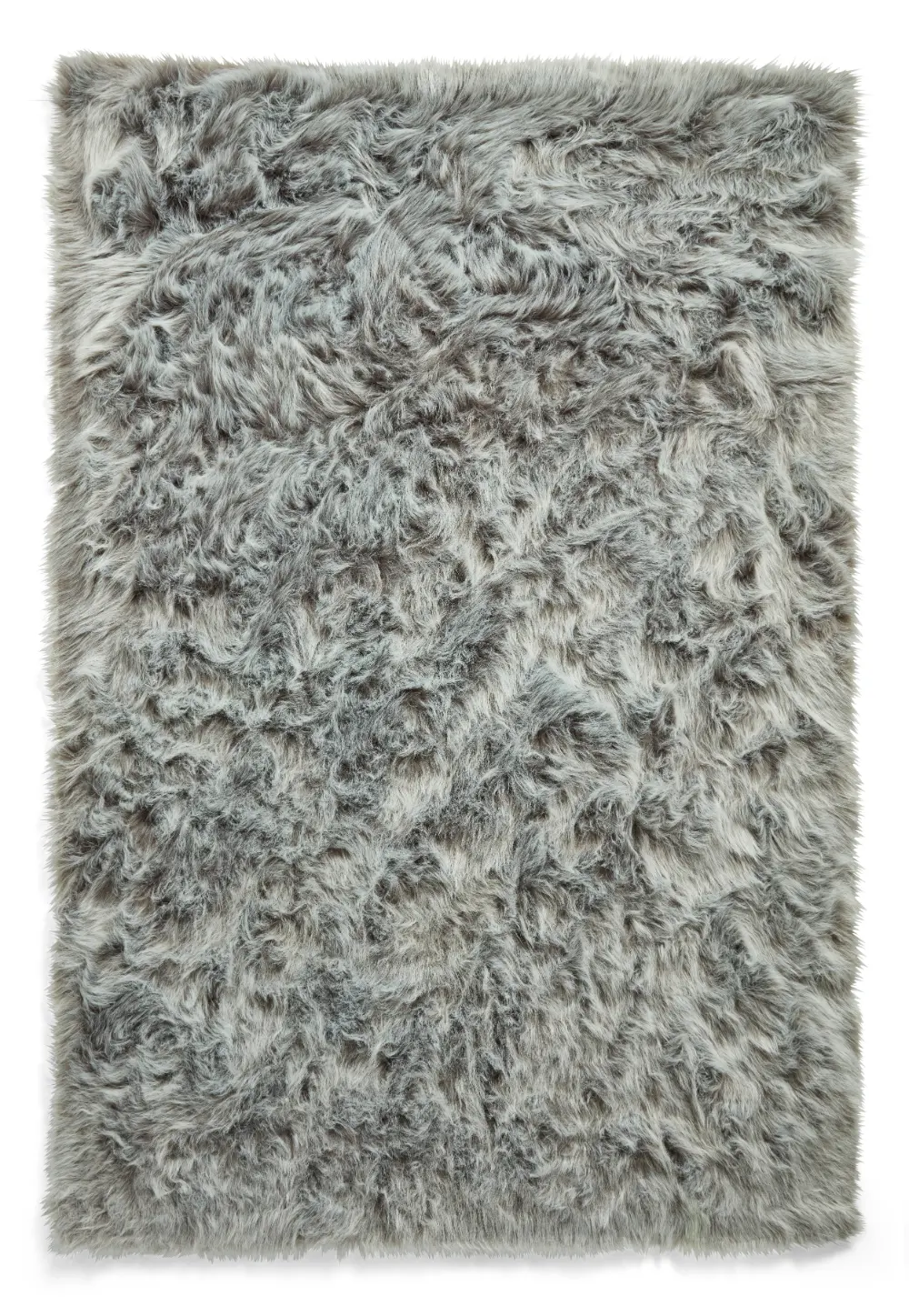 Polar Plush Light Grey Soft Shaggy Rug - Image 7