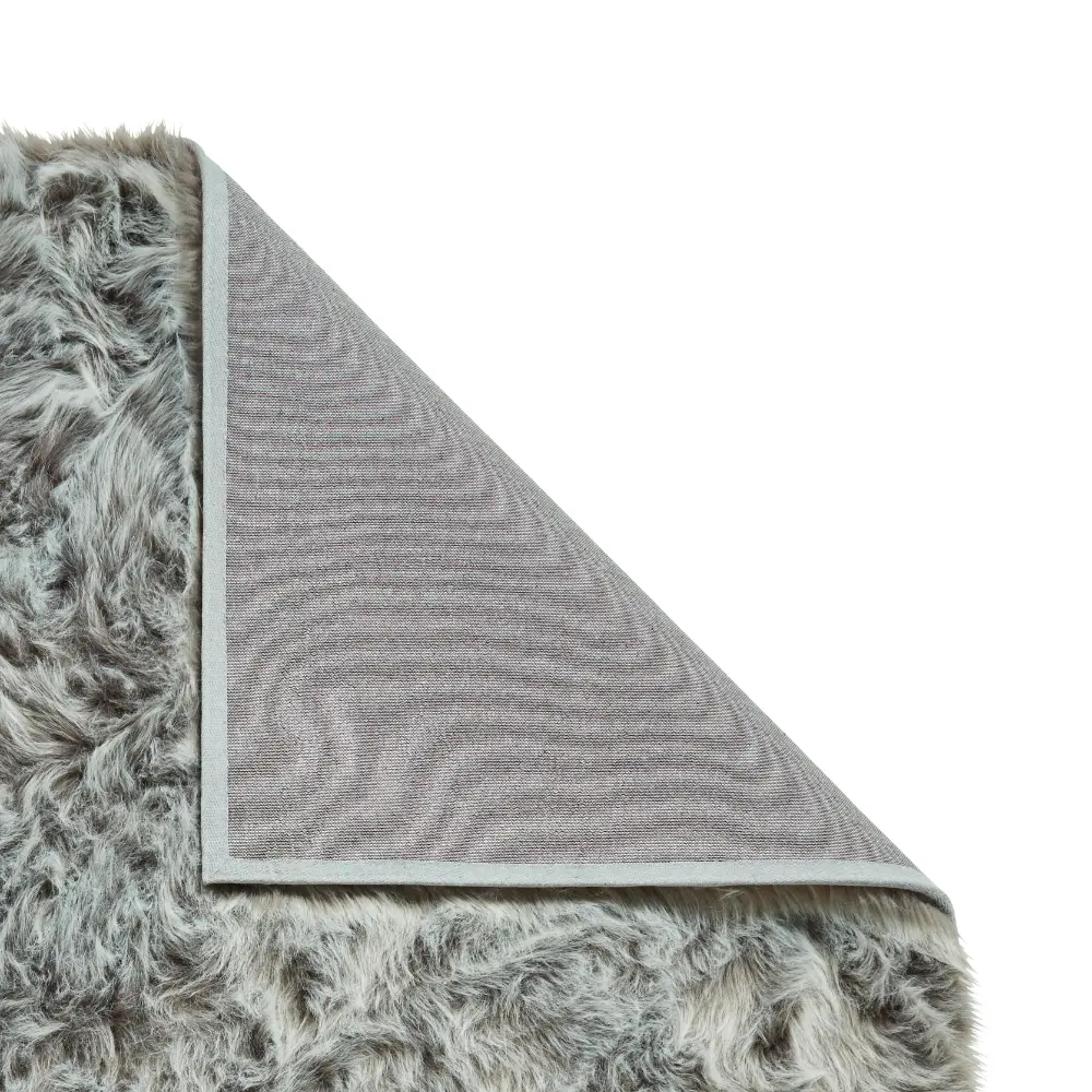 Polar Plush Light Grey Soft Shaggy Rug - Image 8
