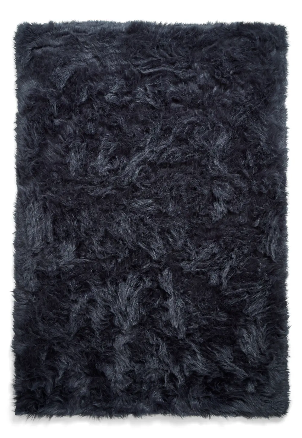 Polar Plush Navy Soft Shaggy Rug - Image 7