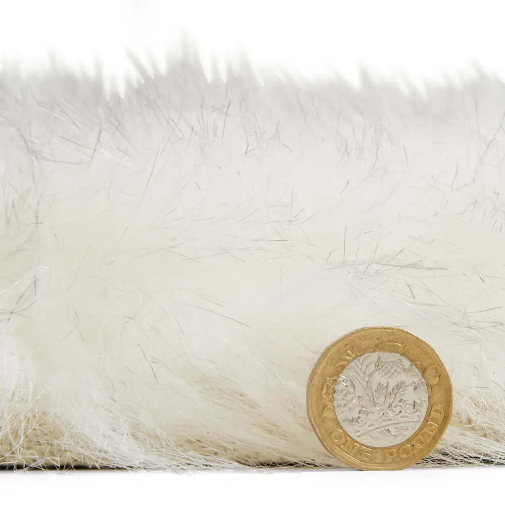 Polar Plush White/Grey Soft Shaggy Rug - Image 7