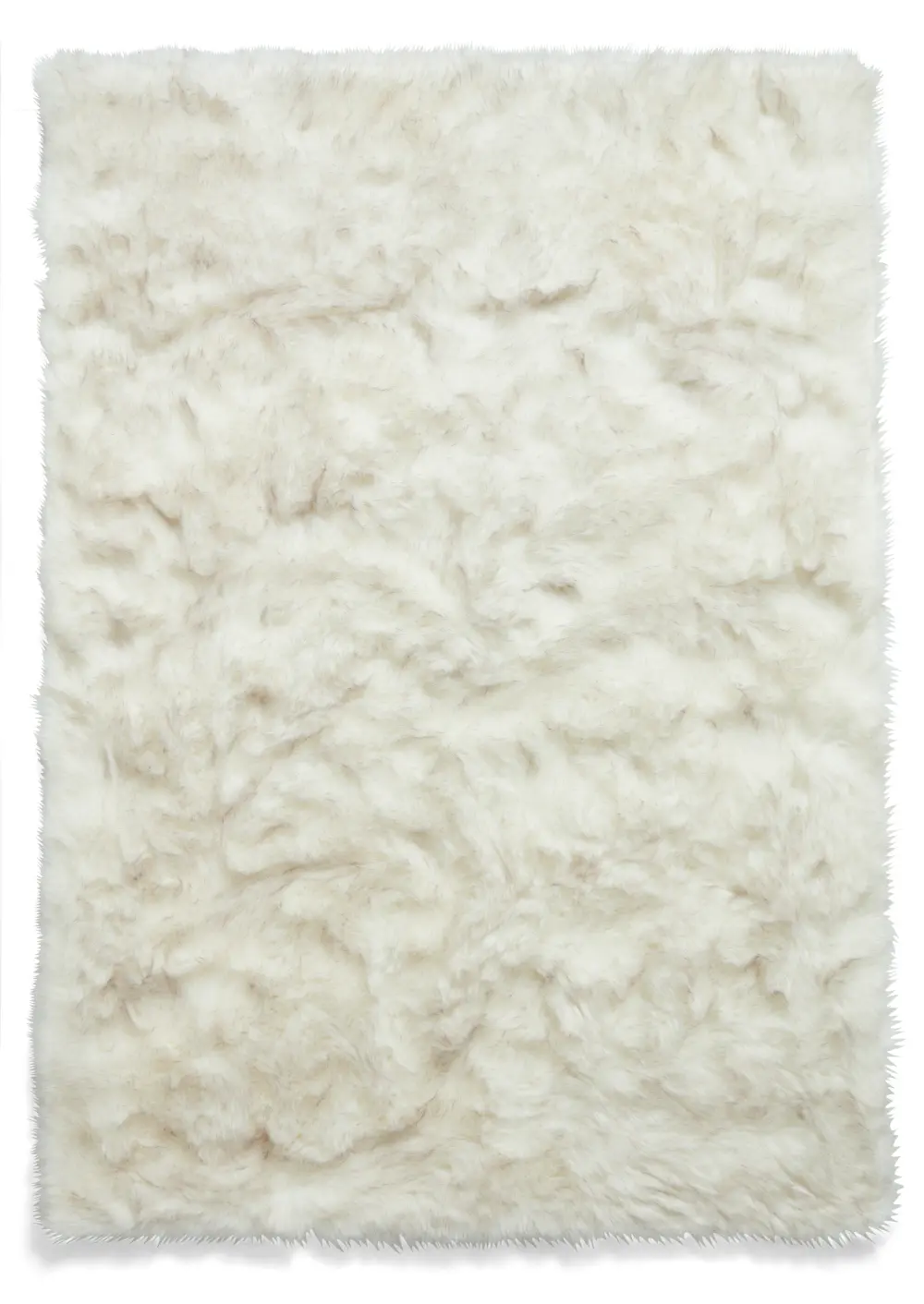 Polar Plush White/Grey Soft Shaggy Rug - Image 9