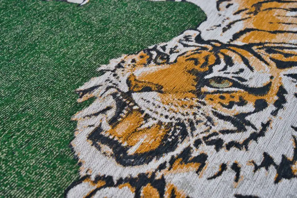 Pop by Louis 9388 Tiger Green On Fire Washable Rug - Image 2