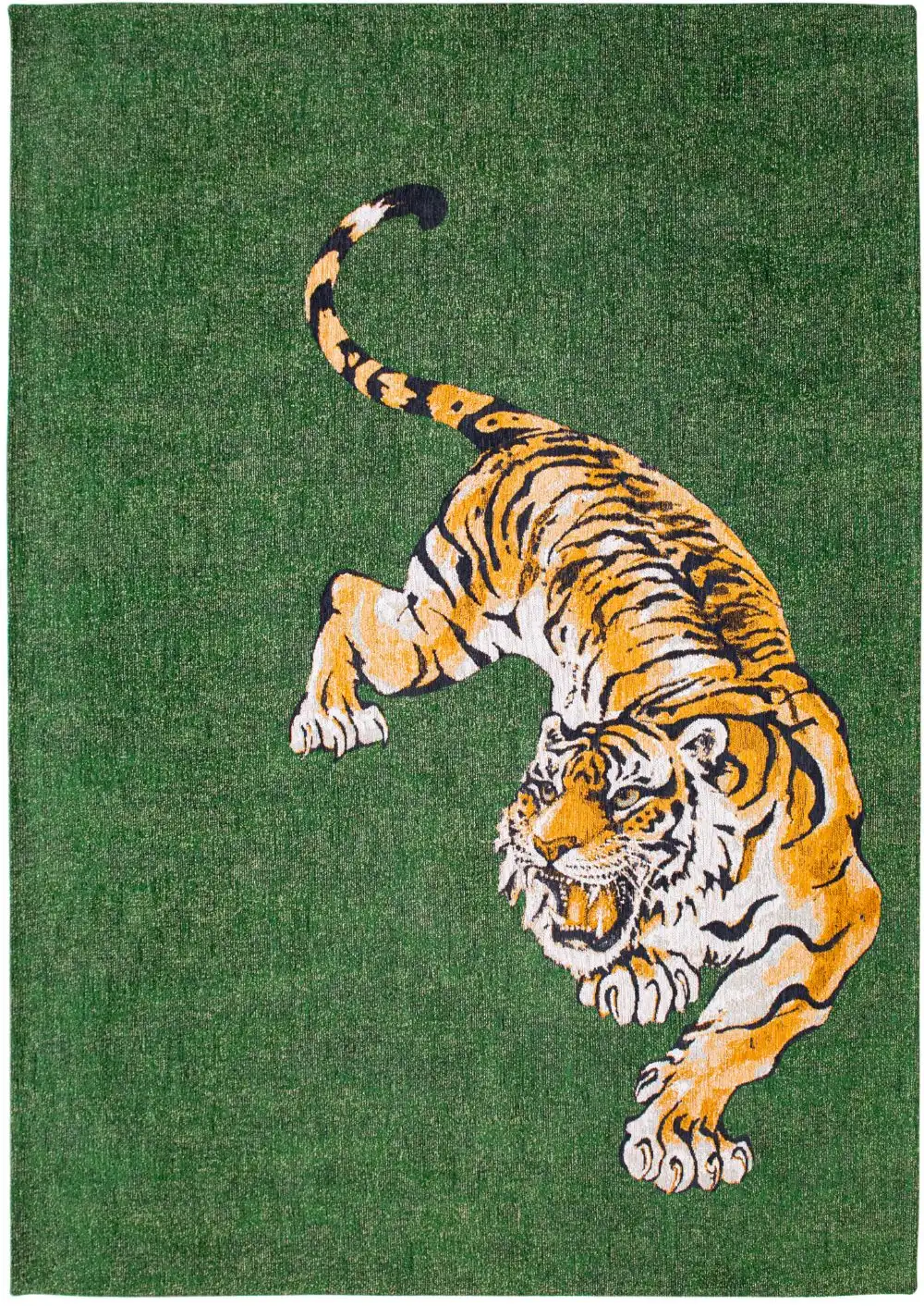 Pop by Louis 9388 Tiger Green On Fire Washable Rug - Image 4