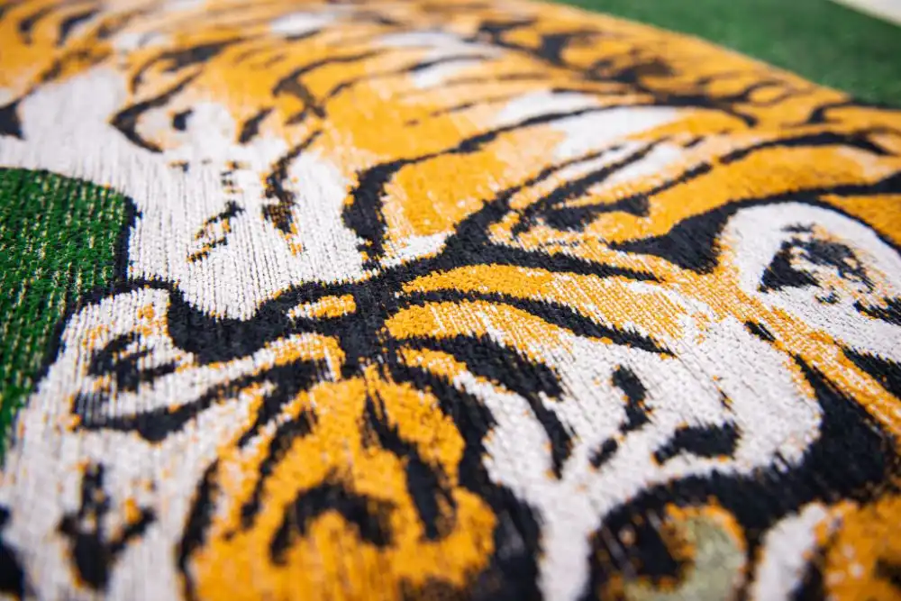 Pop by Louis 9388 Tiger Green On Fire Washable Rug - Image 6