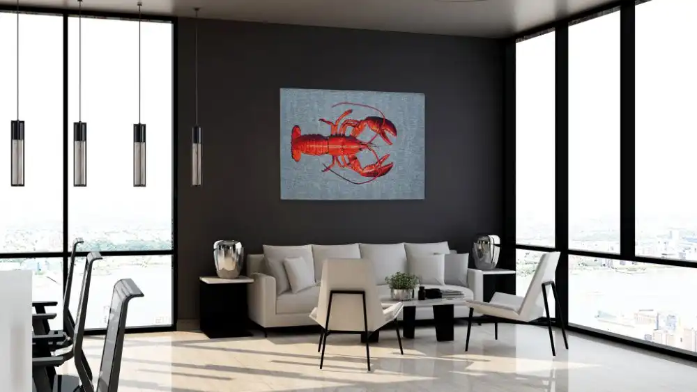 Pop by Louis 9389 Lobster Steam Red Washable Rug - Image 4